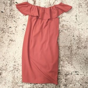 1 State Off the shoulder crepe dress